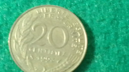 FRANSA-1985           20 CETİMES - 5 Centimes