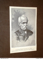 Senatore Diomede Pantaleoni Di Macerata Morto Nel 1885 - Ante 1900