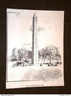 Il Cairo Antico Obelisco Fuori La Città Egitto - Ante 1900
