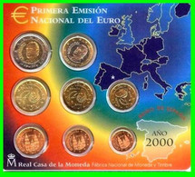ESPAÑA EUROSET AÑO 2000 ESTA EMISIÓN INCLUYE LA COLECCIÓN DE LAS MONEDAS EURO ESPAÑOLAS EDICIÓN LIMITADA - Spanje