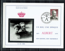 België - 1758 - 100e Verjaardag Van De Geboorte Van Koning Albert I - Herdenkingskaart - Gedenkdokumente