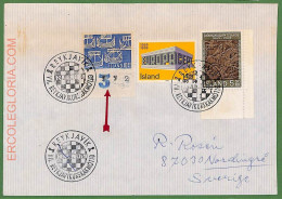 ZA0292 - ICELAND - Postal History - Special Posmark - Chess - 1976 - Echecs