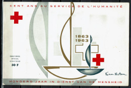 België - N°1262/68 - Uitgifteblad - Feuillet Officiel - Cent Ans Au Service De L'humanité - Croix-Rouge - Rode Kruis - Gedenkdokumente