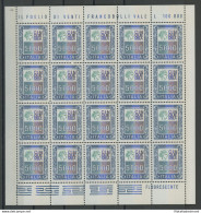 1978-79 Italia - Repubblica , N° 1442 , 5000 Lire Policromo , In Minifoglio Di - Fogli Completi