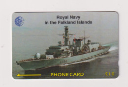 FALKLAND ISLANDS  - HMS Iron Duke GPT Magnetic Phonecard - Isole Falkland