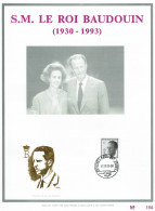NR 2520 - Rouwzegel S.M. Baudouin I - Feuillet D'art Limité A 500 Ex - Commemorative Documents