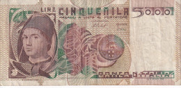 BILLETE DE ITALIA DE 5000 LIRAS DEL AÑO 1979 DE CIONINI  (BANKNOTE) - 5.000 Lire
