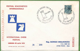 ZA0298 - ITALY - Postal History - Special Cover - Chess - 1979 - Echecs