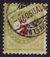 Schweiz: Portomarke SBK-Nr. 17CIIN (Rahmen Gelbgrün, Type II, 1887-1888) Gestempelt - Portomarken