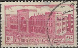 SYRIA 1952 Palace Of Justice, Damascus - 15p. - Purple FU - Syria