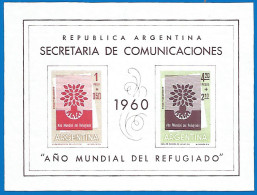 Argentina 1960 Year , Mint MNH (**)  - Hojas Bloque