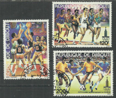 Djibouti 1979 Year, Set, Used Stamps Soccer Football - Djibouti (1977-...)