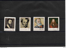 ROUMANIE 1971 Autoportraits De Pallady, Cellini, Watteau, Dürer Yvert 2648-2651, Michel 2979-2982 Oblitéré - Used Stamps