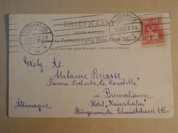 DJ 19  NEDERLAND   BELLE CARTE  PERFIN  1907  GRAVENHAGE    A BRUMERHAVEN +AFF. INTERESSANT++ ++ - Perfin