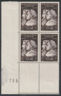 SARRE - YT N° 295 Bloc De 4 Cdf - Neufs ** - MNH - Unused Stamps
