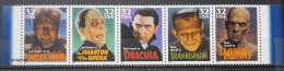 USA 1997, Horror Movies, MNH Stamps Strip - Unused Stamps