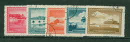 China 1956 Famous Views Of Peijng, CTO Set Of 5 Stamps,Scott #290-294,VF - Used Stamps