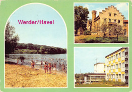 Werder / Havel - Badestelle Pionierlager Tschoibalsan, Glindower See,  Schloss Petzow Gl1983 (1883) - Werder