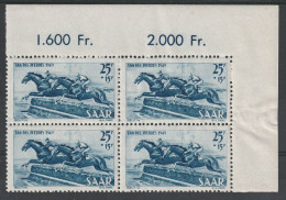 SARRE - YT N° 254 Bloc De 4 Cdf - Neufs ** - MNH - Ungebraucht