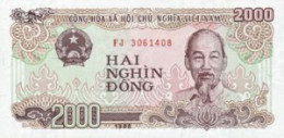 VIETNAM 2000 DONG 1988 P 107a UNC SC NUEVO - Vietnam