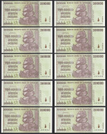 Simbabwe - Zimbabwe 10 Stück á 200 Millionen Dollars 2008 Pick 81 UNC (1) (30489 - Other - Africa