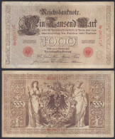 Ro 21 1000 Mark Reichsbanknote 10.10.1903  VF- (3-) Pick 23 Udr B Serie C 6-st. - Sonstige & Ohne Zuordnung
