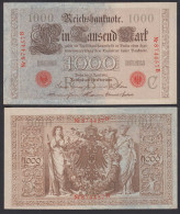 Ro 45a 1000 Mark Reichsbanknote 21.4.1910  AUNC (1-) Pick 44a Udr C Serie B 6-st - Other & Unclassified