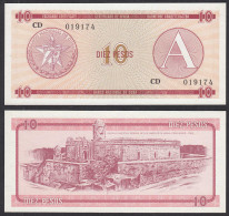 Kuba - Cuba 10 Peso Foreign Exchange Certificates CD 1985 Pick FX4 UNC (1)  - Altri – America