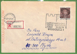 ZA0336 - POLAND - Postal History - SPECIAL POSTMARK On  COVER - Chess - 1979 - Echecs