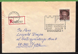 ZA0336a - POLAND - Postal History - SPECIAL POSTMARK On  COVER - Chess - 1979 - Echecs