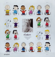 USA 2022, Charlie Brown Peanuts - Schulz Comics, MNH Sheetlet - Ongebruikt