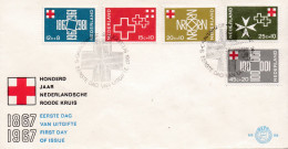 NEDERLAND 1967 FDC E86 Red Cross  Scan F1608 - Covers & Documents