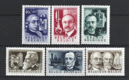 Belgium 1955 Scientists OCB 973/978 *** - Unused Stamps