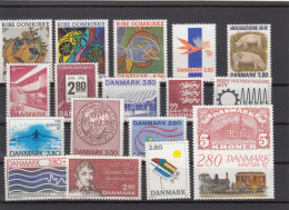 Denmark 1987 - Full Year MNH ** Excluding Exhibition Block - Volledig Jaar