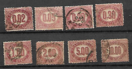 ITALY STAMPS. 1875 , OFFICIAL STAMPS, SET COMPLETE Sc..#O1-O8, USED - Officials