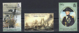 Ascension Serie 3v 2005 200th Anniversary Battle Of Trafalgar Ship Tallship MNH - Ascension (Ile De L')