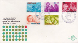 NEDERLAND 1966 FDC E81 Child Welfare   Scan F1625 - Cartas & Documentos