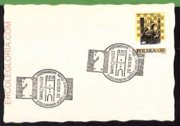 ZA0338a - POLAND - Postal History - SPECIAL POSTMARK On  COVER - Chess - 1976 - Echecs