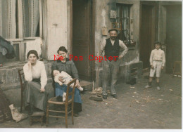 Photo Paris Collection Albert Kahn ,famille Rue Du Pot De Fer 1914,couleur,tirage Albert Kahn Années 60,introuvable - Albums & Verzamelingen