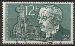 Saarland 1958 MiNr.432   O Gestempelt  100.Geb. Von Rudolf Diesel ( A 1054 ) - Gebraucht