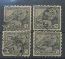Elephant  10 Fr. Ø  N°117    4x  Bel Ex.  Mooi Zegel  Cote 124 € - Used Stamps