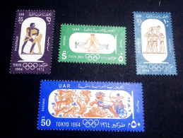 Egypt 1964, Complete SET Of The Olympic Games, Tokyo, MNH - Unused Stamps