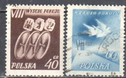 Poland 1955 - Bicycle Peace Race - Mi 905-06 - Used - Gebraucht