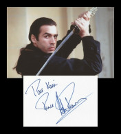 Adrian Paul - Highlander - In Person Signed Card + Photo - Paris 2000 - COA - Actores Y Comediantes 