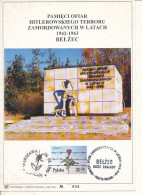 ISRAEL 1995 POLAND HOLOCAUST MEMORIAL MONUMENT BELZEC LEAF MINT - Neufs (avec Tabs)