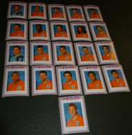 Nederland - NVPH - 20 Zegels Van V2420-F-1/F-2 én 2420 - 2006 - Persoonlijke Postfris - WK Voetbal - Oranje - Vaart Sar - Persoonlijke Postzegels