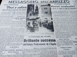 IL MESSAGGERO 17/8/1940 TERAMO PESCARA - Altri & Non Classificati