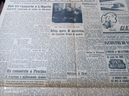 IL MESSAGGERO 10/4/1943 PESCINA DEI MARSI TORNARECCIO SILVI MARINA PAGLIETA - Altri & Non Classificati