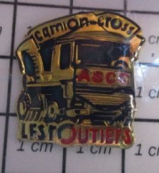 715B Pin's Pins / Beau Et Rare / THEME : SPORTS / ASCC CAMION CROSS LES ROUTIERS - Car Racing - F1