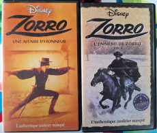 L'Ennemi De Zorro + Zorro, Une Affaire D'Honneur - Disney (2 VHS) - Actie, Avontuur